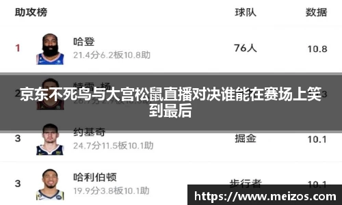 京东不死鸟与大宫松鼠直播对决谁能在赛场上笑到最后